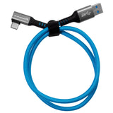 USB-A to USB-C 3.0 Right Angle High Speed Data and Charging Cable 3A 60W 5G