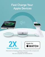 Anker MagGo Wireless Charging Station (3-in-1, Foldable Pad)