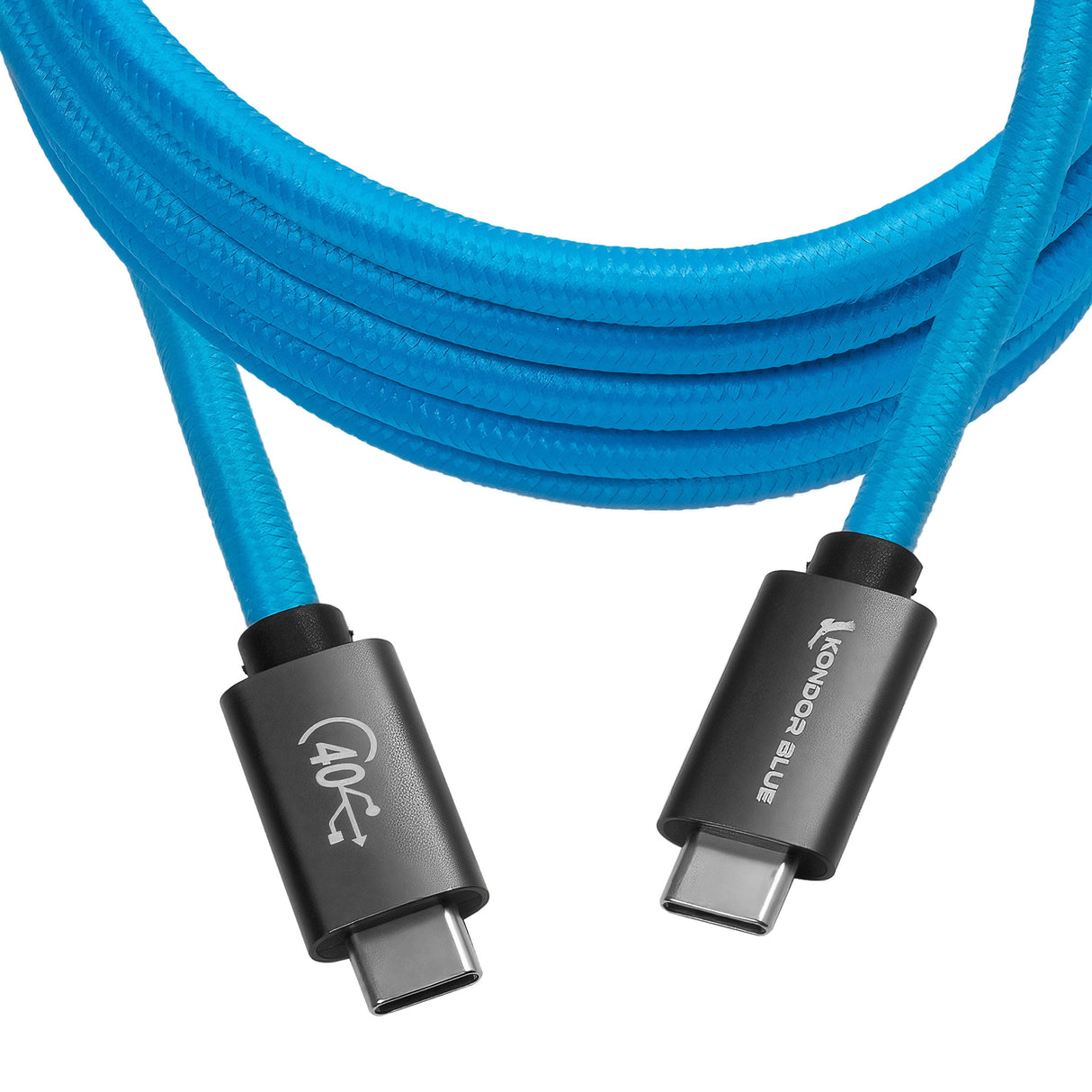 Thunderbolt 4 Compatible USB 4.0 Type C Cable Blazing 40G Speeds 5A 100W