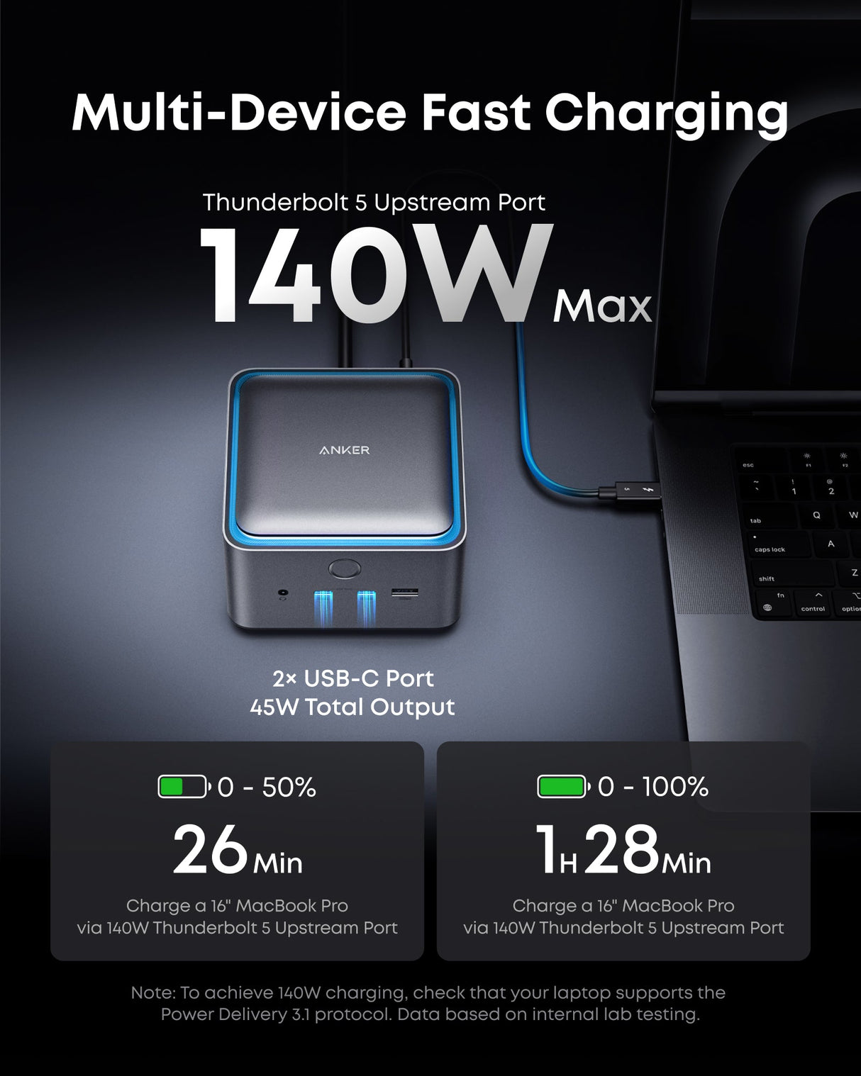 Anker Prime TB5 Docking Station (14-in-1, 8K, Thunderbolt 5 )