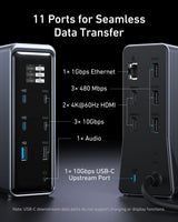 Anker Prime Charging Docking Station (14-in-1, Dual Display, 160W)