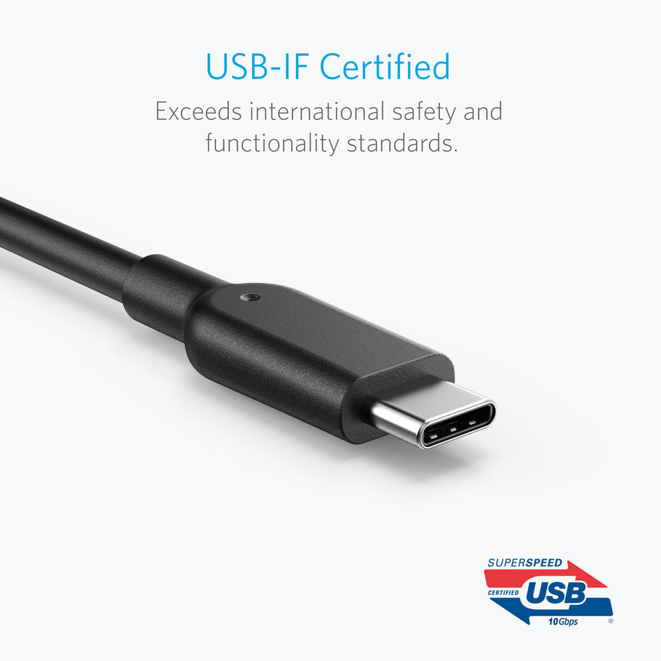 Anker PowerLine II USB-C to USB 3.1 Cable (3 ft)