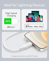 Anker 641 USB-C to Lightning Cable (Flow, 3 ft Silicone)