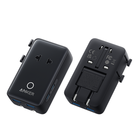Anker Nano Travel Adapter (5-in-1, 20W, 1-Pack)