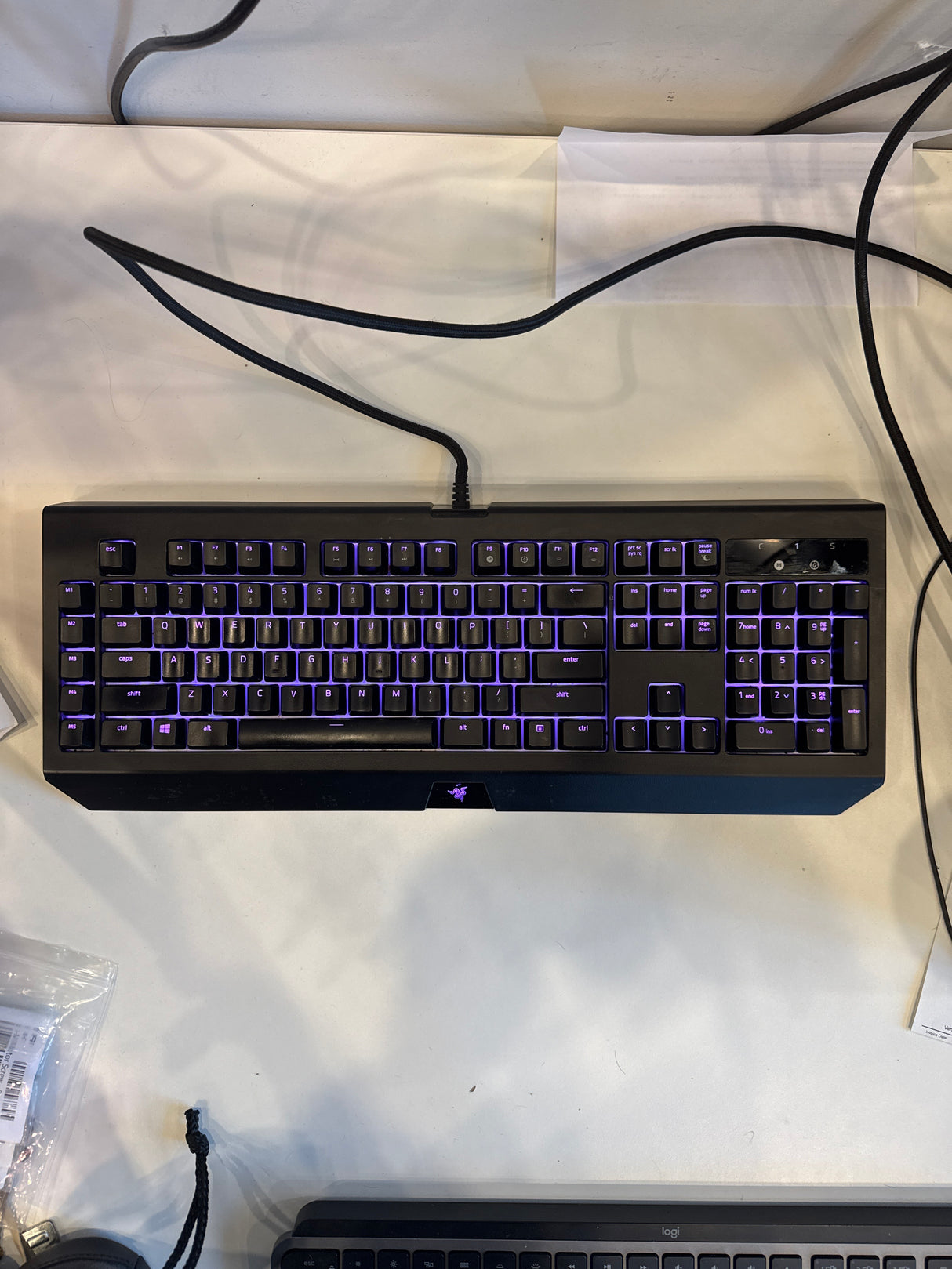 (USED) Razer Blackwidow Chroma V2 Keyboard with Green Switches