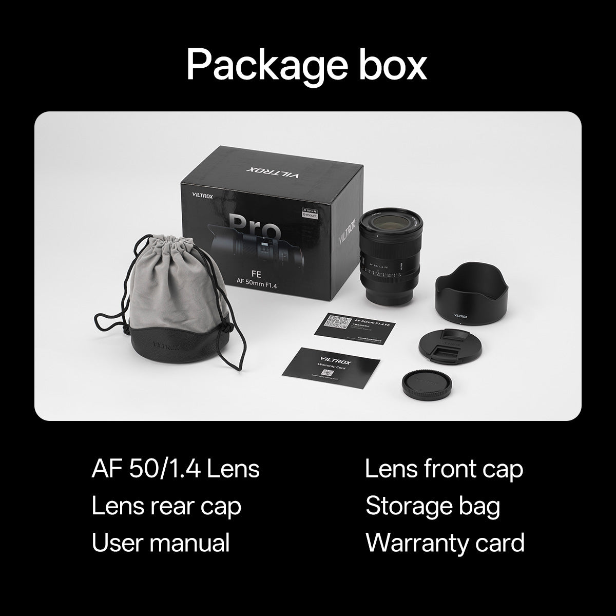 Viltrox AF 50mm F1.4 Pro Full- Frame Lens for Sony E-Mount