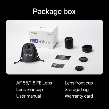 Viltrox AF 55mm F1.8 EVO Full- Frame Lens for Sony E-Mount