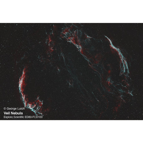 Explore Scientific ED80-FCD100 Series Air-Spaced Triplet Refractor Telescope and Hybrid 2N1 Finder Base- FCD100-0806-01
