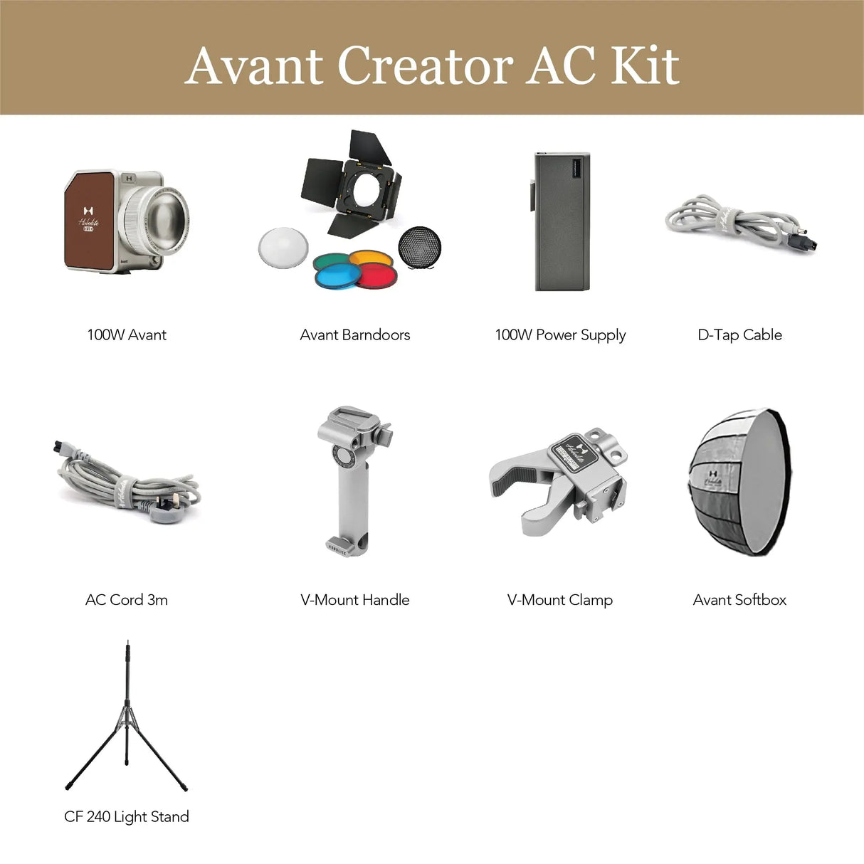Hobolite Avant 100W Content Creator Bi-Color LED Continuous Lighting Kit