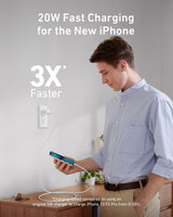Anker 511 Charger (Nano) with USB-C to Lightning Cable