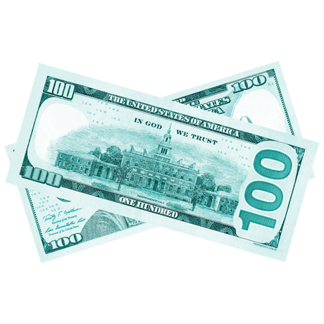 100x $100 New Series Turquoise Bills