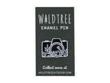 Camera Floral Enamel Pin