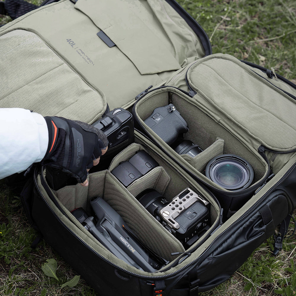 PGYTECH OnePro Flex Backpack 40L (Space Black) + Camera Insert M
