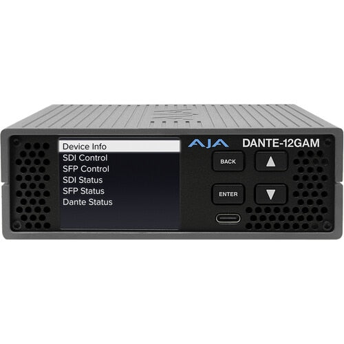 AJA 12G 64-Ch Dante Embedder/Disembedder LC