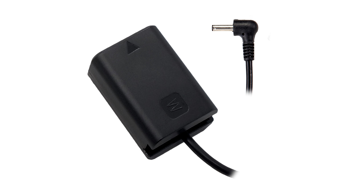 Sony NP-FW50 (A6/A7) Dummy Battery to 3.5/1.35mm DC Male Cable
