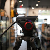 (USED) Manfrotto MVH500A Fluid Drag Video Head with MVT502AM Tripod and Carry Bag