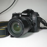 (USED) Nikon D7000 DSLR Camera Body w/ 18-105mm f/3.5-5.6 & 70-300 f/4.5-5.6 Lenses