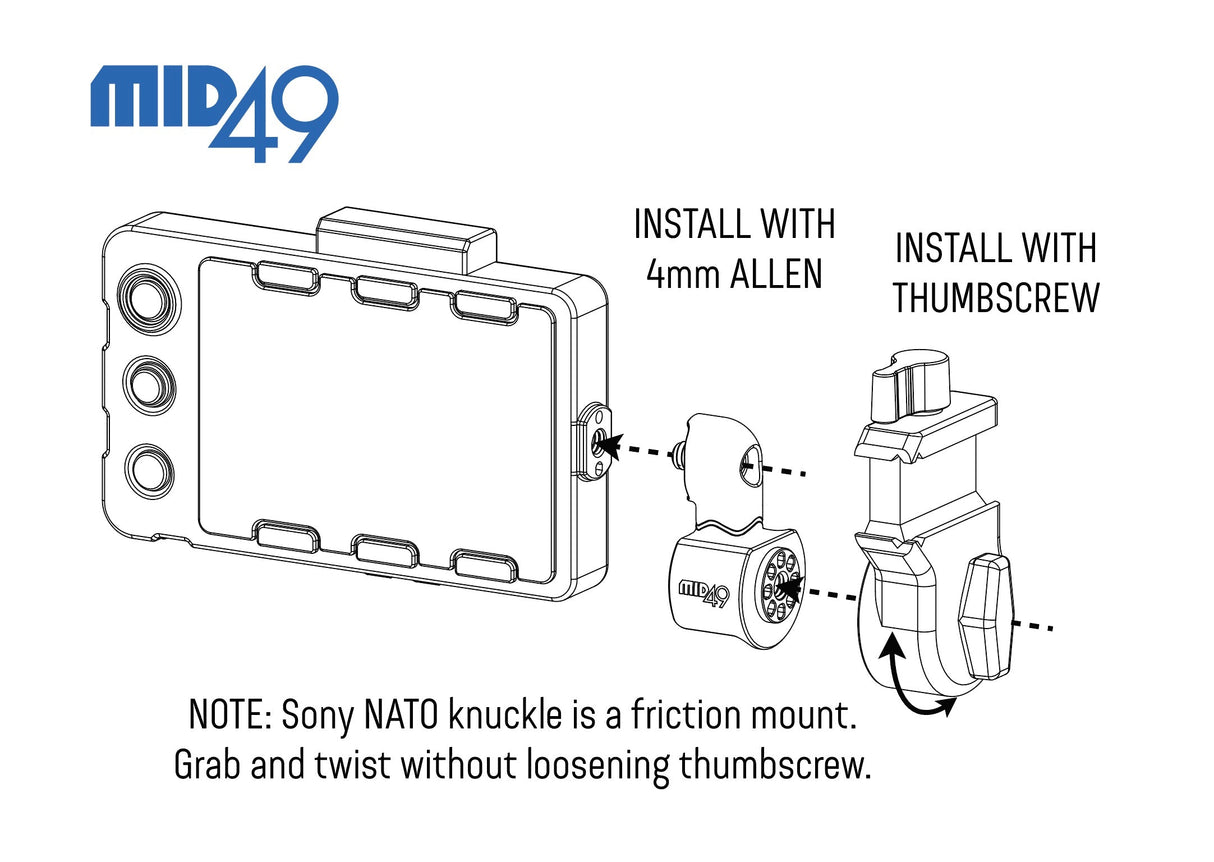 Sony Burano EVF Pivot Adaptor
