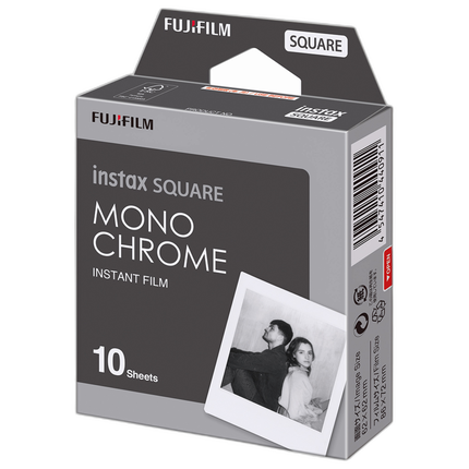Fujifilm Instax Square monochrome instant film, 10 exposures