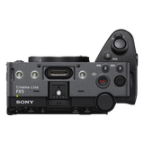 Sony FX5 cinema camera with dual CFexpress Type A and SD card slot door open