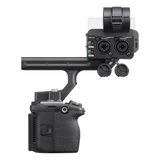 Sony FX5 cinema camera with XLR handle unit, right side view