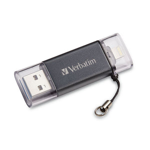 Verbatim iStore 'n' Go Dual USB Flash Drive Apple Lightning USB 3.0 Graphite 16GB