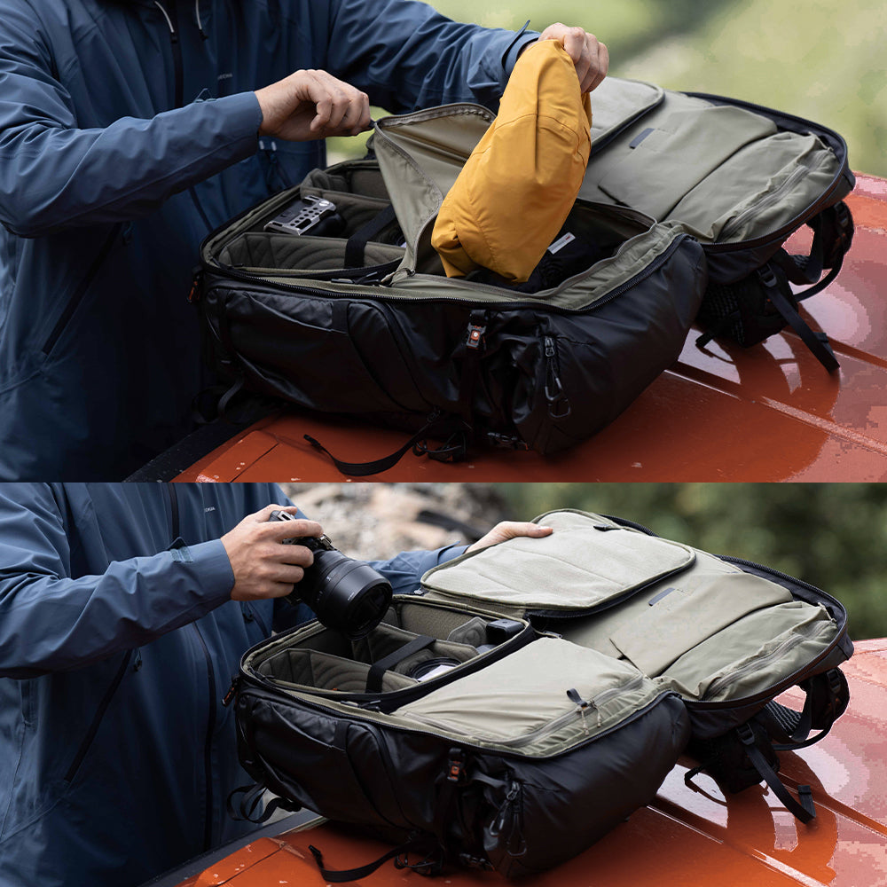 PGYTECH OnePro Flex Backpack 50L(Space Black) + Camera Insert L