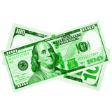 100x $100 New Series Green Bills