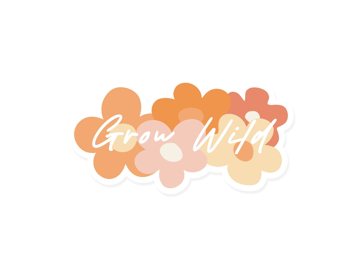 Grow Wild (Retro) Sticker