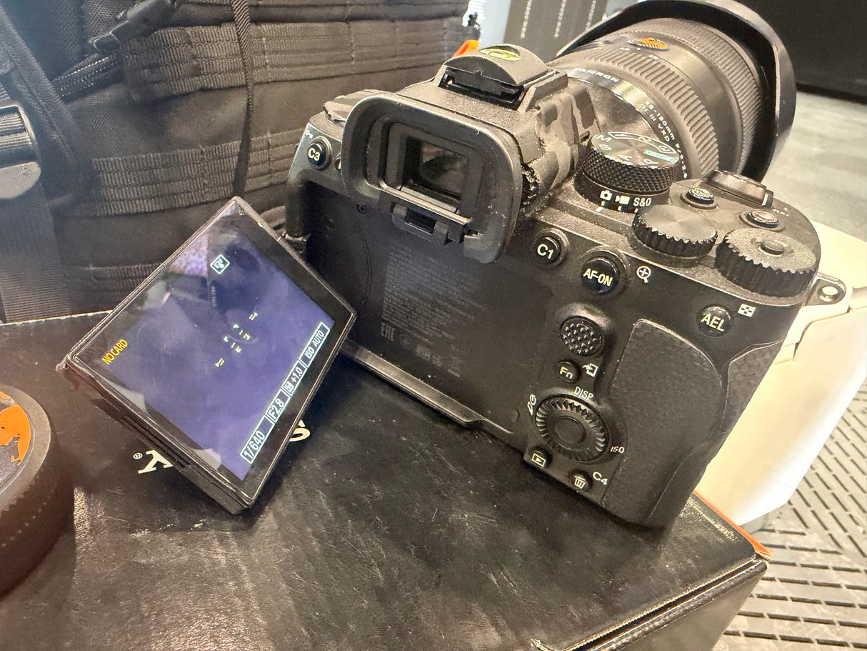 (Used) Sony A7IV with Tamron 35-150mm and Viltrox 20mm, Backpack, Tripod, Monitor & Microphone Kit (no returns)