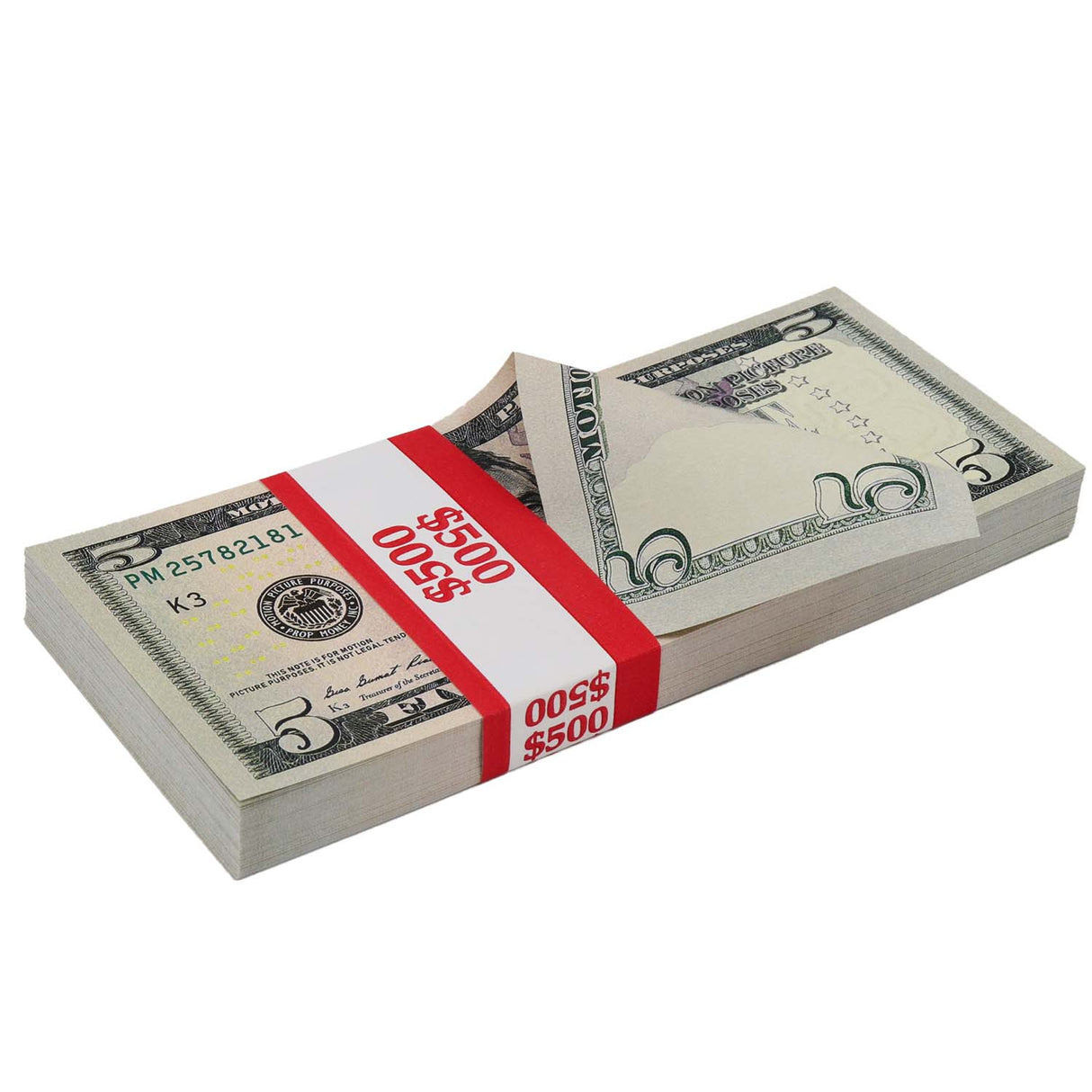 $500 Full Print New Series Stack