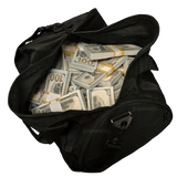 $500,000 Full Print New Series Stacks & Duffel Bag