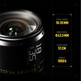 Catta Ace 18-35|35-80|70-135 mm FF|T2.9-22 Full Frame