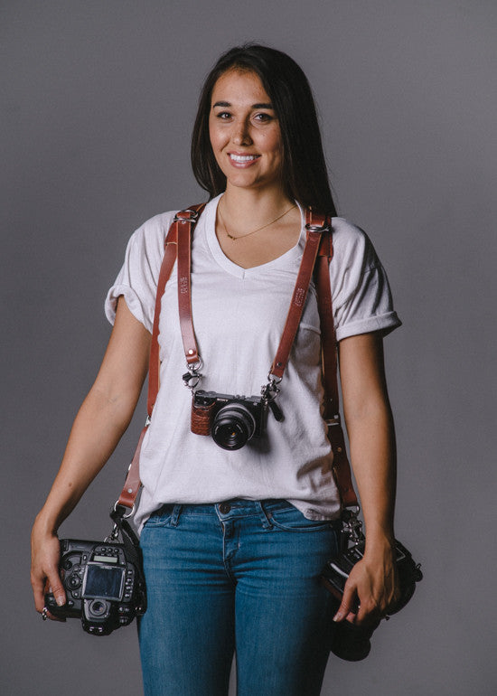 Skinny Money Maker | Thin Leather Camera Harness