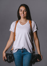 Skinny Money Maker | Thin Leather Camera Harness