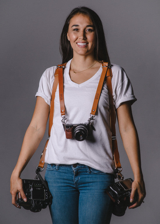 Skinny Money Maker | Thin Leather Camera Harness