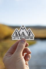 Lets Go Camping Sticker