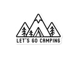 Lets Go Camping Sticker