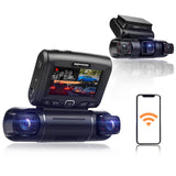 Rexing S3 3-Channel Dash Cam Front, Cabin, Sides 1080P+1080p+1080p with Wi-Fi and GPS