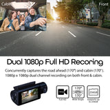 Open Box! Rexing V3 Dual Camera Front and Inside Cabin Full HD 1080p with WiFi and Built-in GPS