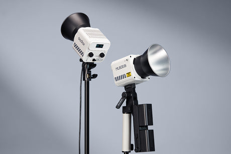 Godox ML60II Bi-Color LED Monolight (White) — on stands