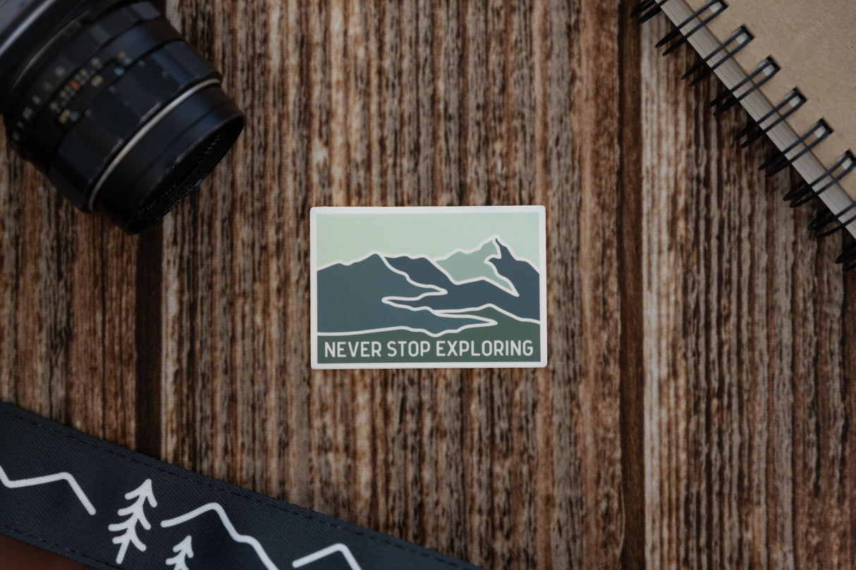 Never Stop Exploring Sticker