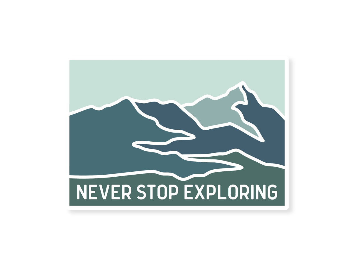 Never Stop Exploring Sticker