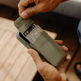 Mobile Wallet | Stand Wallet | Sage | Fabric