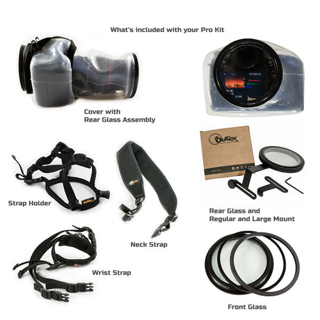Outex Underwater Camera Housings Camera Pro Kit with Straps