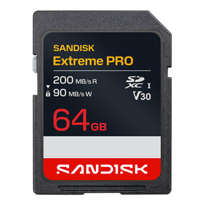 SanDisk Extreme Pro SDXC Memory Card UHS-I V30 64GB