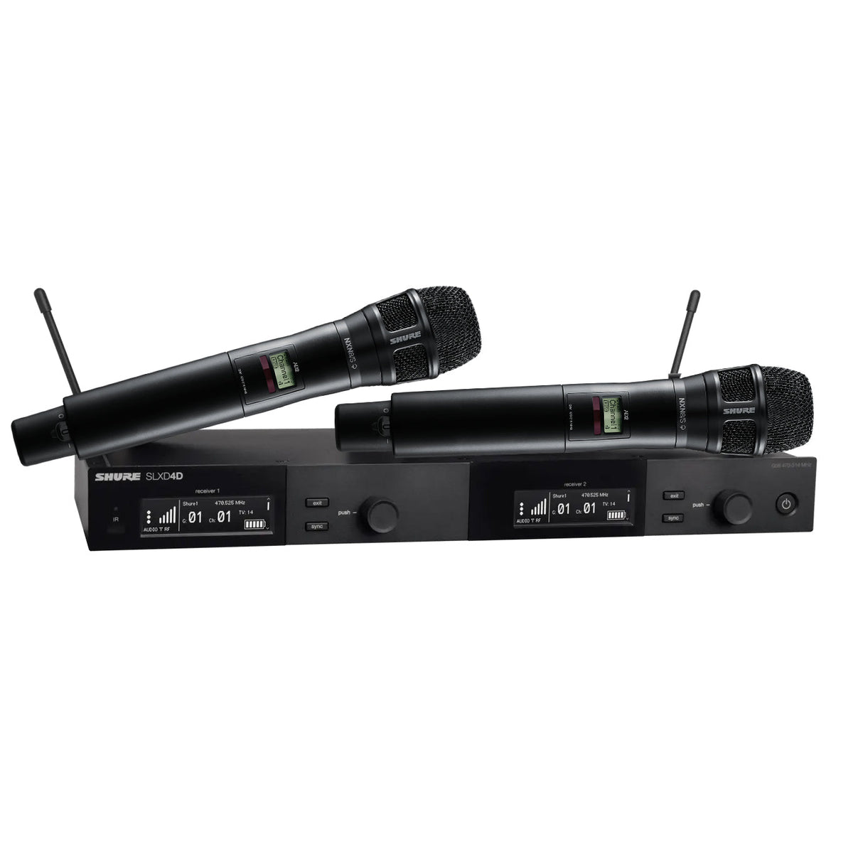 Shure SLX-D Dual Wireless System with Nexadyne 8/S Handheld Transmitters