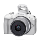 Canon EOS R50 Mirrorless Camera with RF-S 18-45mm f/4.5-6.3 IS STM Lens (White)