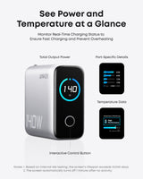 Anker Charger (140W, 4-Port, PD 3.1) with USB-C Cable