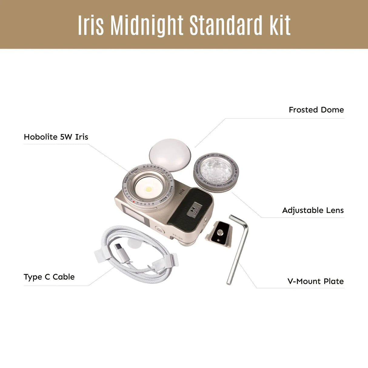 Hobolite Iris Midnight 5W LED Photography Light Kit